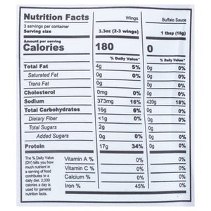 Blackbird Plant Based Buffalo Wings 8/12 OZ [UNFI  #2921096]
