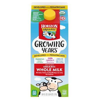 Horizon Milk Whole Organic 6/59 OZ [UNFI #2924819] [ebt] T