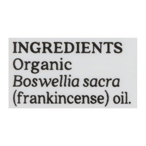 Aura Cacia Pure Essential Oil Organic Frankincense Restoring 1/.25 OZ [UNFI #2043081] T