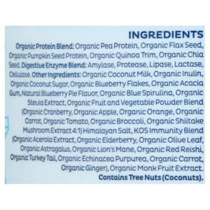 Kos Plant Protein Powder Organic Blueberry Muffin Flavor 20.6 OZ [UNFI #2661833] T