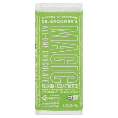 Dr Bronners Dark Chocolate Crunchy Hazelnut Butter 70% Cocoa 12/2.93 Z [UNFI #2724128] [ebt] T