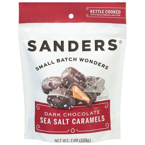 Sanders Sea Salt Caramels Dark Chocolate 6/7 OZ [UNFI #2651925] [ebt] T