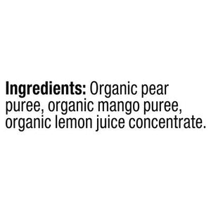 Plum Organics Stage 2 Organic Baby Food Pear + Mango 4oz Pouch 6/4 OZ [UNFI #1144518] [ebt]