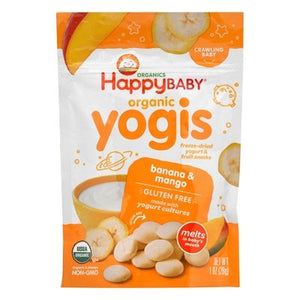Happy Yogis Yogis Organic Banana & Mango 8/1 OZ [UNFI #210831] [ebt]