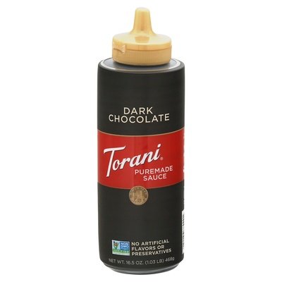 Torani Puremade Sauce Dark Chocolate 4/16.5 OZ [UNFI #2459949] [ebt] T