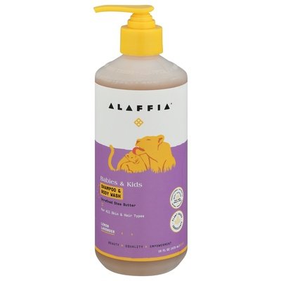 Alaffia Shampoo & Body Wash Lemon Lavender Babies & Kids 1/16 OZ [UNFI #2820090] T