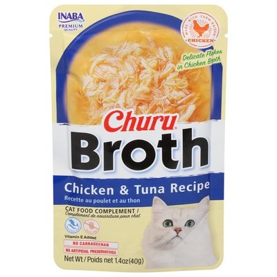 Inaba Cat Food Complement Chicken & Tuna Recipe Broth 12/1.4 OZ [UNFI #02957975]