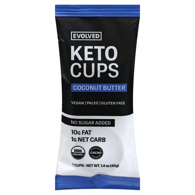 Evolved Keto Cups Coconut Butter 9/1.41 OZ [UNFI #2521615] [ebt] T