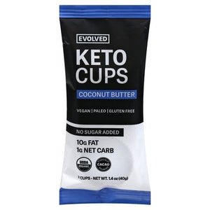 Evolved Keto Cups Coconut Butter 9/1.41 OZ [UNFI #2521615] [ebt] T