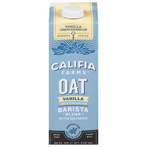 Califia Farms Barista Blend With Oatmilk Oat Vanilla 6/32 OZ [UNFI #2901247] [ebt] T
