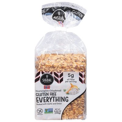 Sigdal Bakeri Norwegian Crispbread Gluten Free Everything 12/8.29OZ [UNFI #2640316] [ebt]