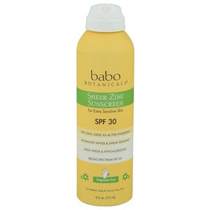 Babo Botanicals Sunscreen Sheer Zinc Broad Spectrum Spf 30 1/6 OZ [UNFI #1798123] T