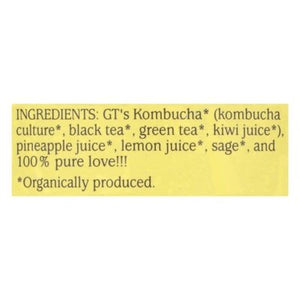 Gts Raw Kombucha Golden Pineapple 12/16 OZ [UNFI #2441392] [ebt]