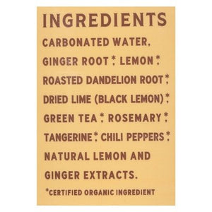 Rishi Tea Botanical Tea Sparkling Unsweetened Dandelion Ginger 12/12 OZ [UNFI #2618189] [ebt]