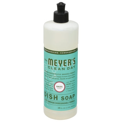 Mrs Meyers Clean Day Dish Soap Basil Scent 6/16 OZ [UNFI #0817262] T