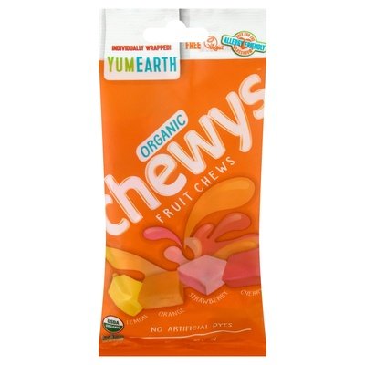 Yumearth Fruit Chews Organic Lemon Orange Strawberry Cherry 12/2 OZ [UNFI #2775393] [ebt] T