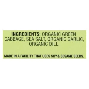 Wildbrine Kraut Organic Dill & Garlic Probiotic 6/18 OZ [UNFI #2564839] [ebt]