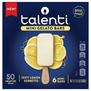 Talenti Gelato E Sorbetto Zesty Lemon Mini Bars 6/11.1 OZ [UNFI  #3054590]