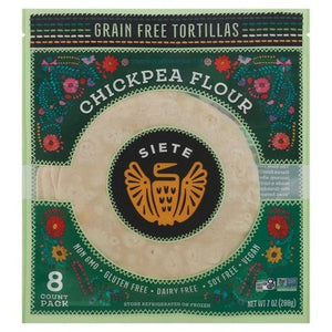 Siete Chickpea Flour Tortillas 12/7 OZ [UNFI  #2297893]