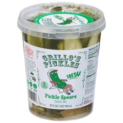 Grillos Pickles Pickle Spears Fresh Classic Dill 6/32 OZ [UNFI #1823848] [ebt]