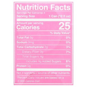 Poppi Prebiotic Soda Raspberry Rose 6/4/12 OZ [UNFI #2941169] [ebt] T