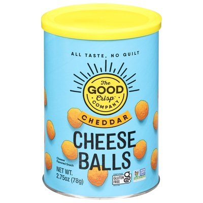 The Good Crisp Company Cheese Balls Cheddar 9/2.75 OZ [UNFI #2718104] [ebt]