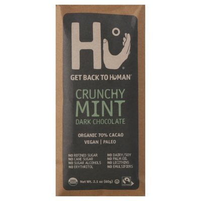 Hu Dark Chocolate Organic Crunchy Mint 70% Cacao 12/2.1 OZ [UNFI #2739563] [ebt] T