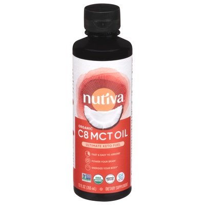 Nutiva MCT Oil C8 Organic 12 OZ [UNFI #2826568] T