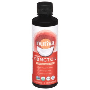 Nutiva MCT Oil C8 Organic 12 OZ [UNFI #2826568] T