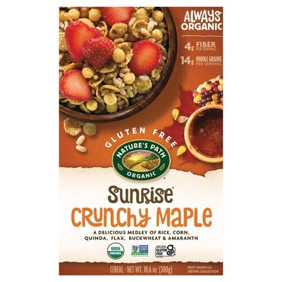 Natures Path Cereal Gluten Free Crunchy Maple 12/10.6 OZ [UNFI #108308] [ebt]