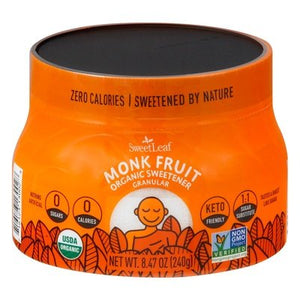 Sweet Leaf Sweetener Organic Monk Fruit Granular 6/8.47 OZ [UNFI #2857100] [ebt]