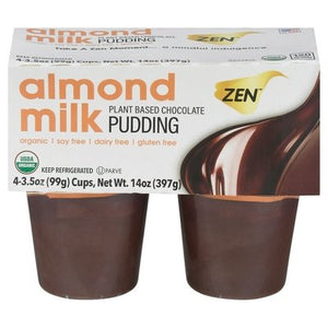 Zen Chocolate Pudding Plant Based Almond Milk 12/4/3.5Z [UNFI #1242866] [ebt]