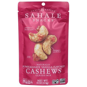 Sahale Snacks Cashews Pomegranate Vanilla Flavored 6/4 OZ [UNFI #646885] [ebt]