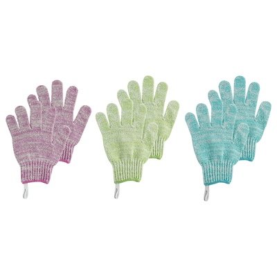 Eco Tools Gloves Exfoliating 6/1 PAIR [UNFI #1589613] T
