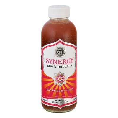 Gts Kombucha Raw Raspberry Chia 12/16 OZ [UNFI #2273423] [ebt] T