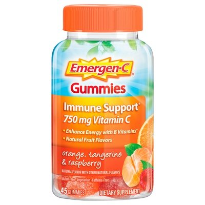 Emergen-C Vitamin C 750 mg Orange Tangerine & Raspberry Gummies 3/45 CT [UNFI #2999589] T