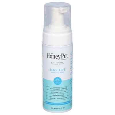 The Honey Pot Foaming Wash Sensitive Daily 5.51 OZ [UNFI #2834539] T