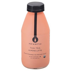 Pop & Bottle Almond Latte Thai Tea 6/11 OZ [UNFI #2635928] [ebt] T