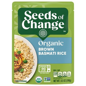 Seeds Of Change Basmati Rice Organic Brown 12/8.5 OZ [UNFI #476697] [ebt]
