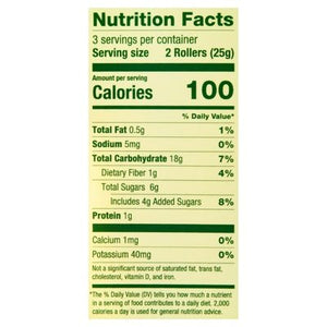 Crunchy Rice Rollers Crunchy Rollers Original Brown Rice 8/2.6 OZ [UNFI #2303899] [ebt]