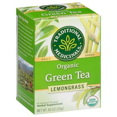 Traditional Medicinals Green Tea Organic Lemongrass Tea Bags 6/16 Bag [UNFI #0273482] [ebt]
