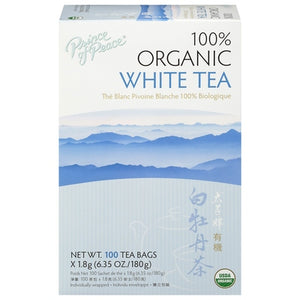 Prince Of Peace White Tea 100% Organic Tea Bags 100 BAG [UNFI #2994994] [ebt]