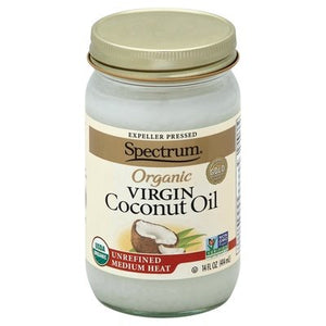 Spectrum Naturals Coconut Oil Virgin Organic Unrefined 12/14 OZ [UNFI #0344358] [ebt]