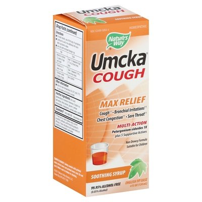 Natures Way Cough Multi-Action Max Relief Soothing Syrup 4 OZ [UNFI #2039840] T