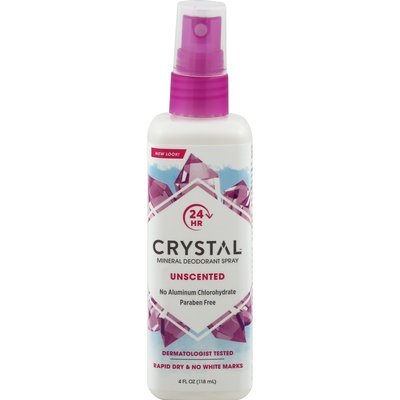 Crystal Deodorant Mineral Unscented Spray 1/4 OZ [UNFI #203257] T