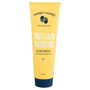 Hand In Hand Sugar Scrub Island Mimosa Fresh Coconut & Mango Leaf 9 OZ [UNFI #2732535] T
