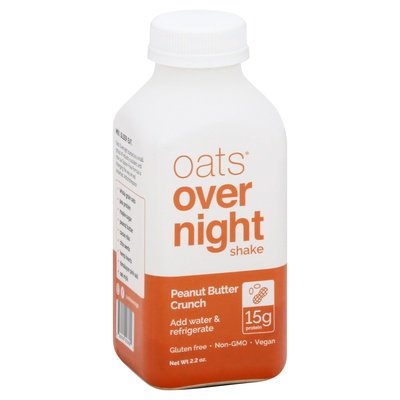 Oats Over Night Shake Peanut Butter Crunch 5/2.2 OZ [UNFI #2657229] [ebt]