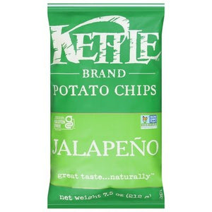 Kettle Brand Potato Chips Jalapeno 12/7.5 OZ [UNFI #2895134] [ebt]