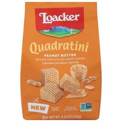 Loacker Wafer Cookies Peanut Butter 6/8.82 OZ [UNFI #2876290] [ebt]