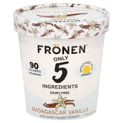 Fronen Frozen Dessert Non-Dairy Madagascar Vanilla 8/1 PINT [UNFI #2421840] [ebt]